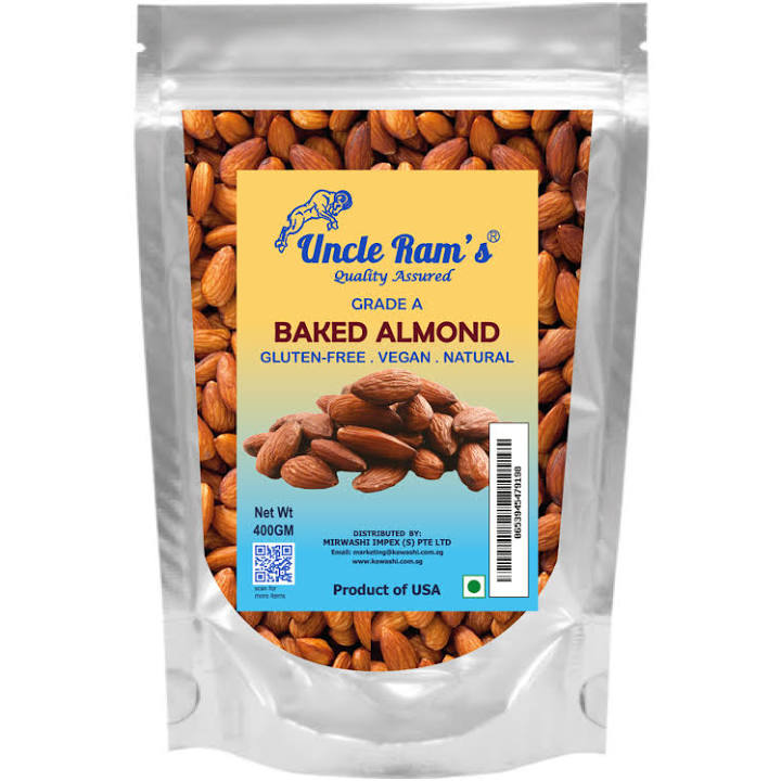 Uncle Ram Backed Almond 400g