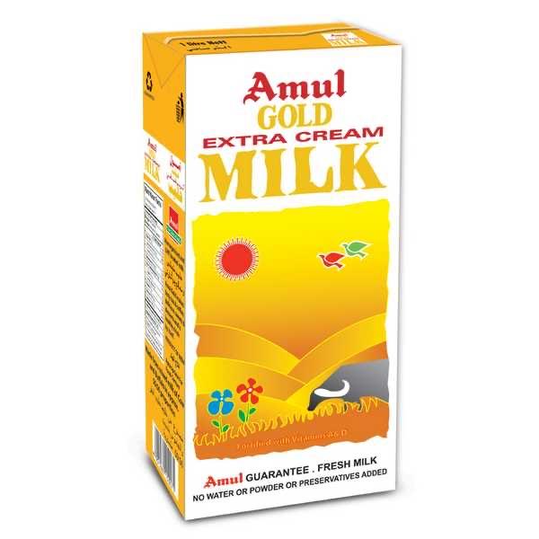 AMUL Gold Extra Cream Milk 1L