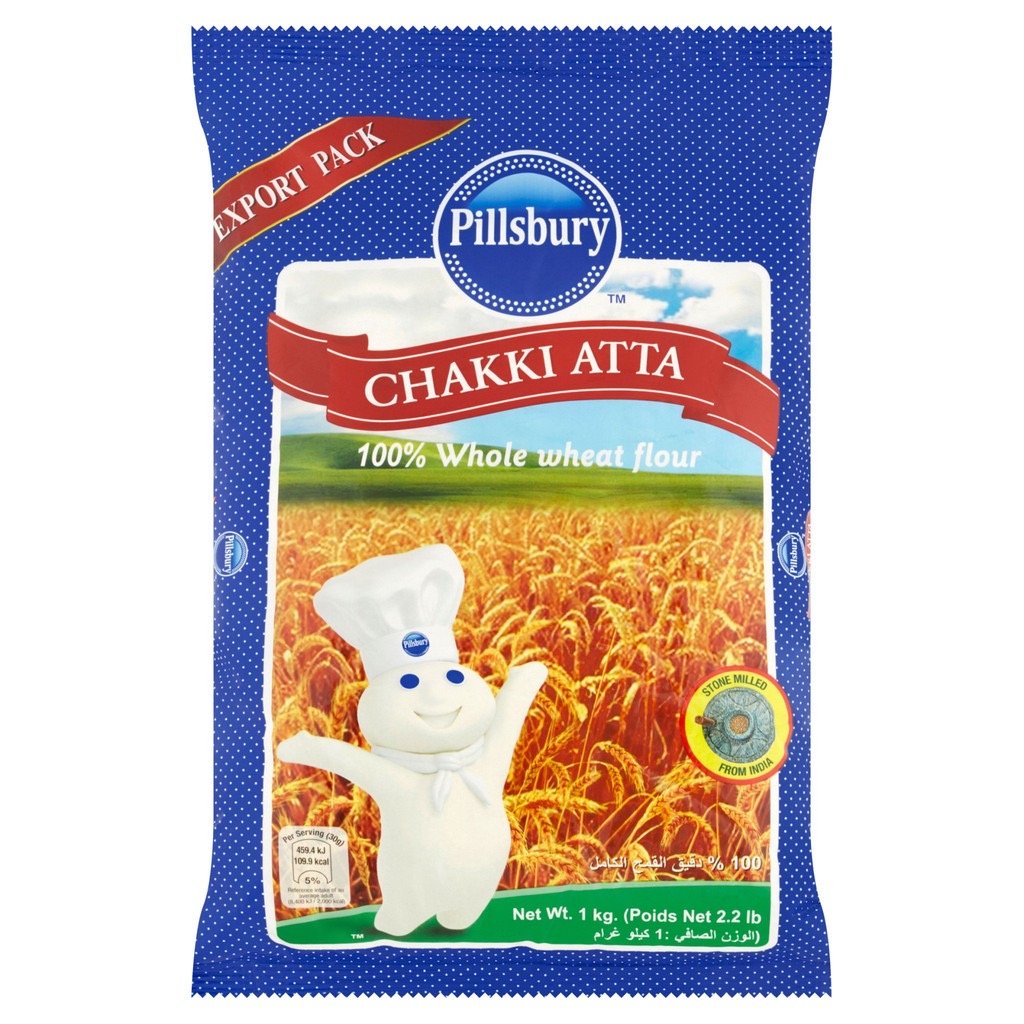 PILLSBURY Whole Wheat Chakki Atta 1kg