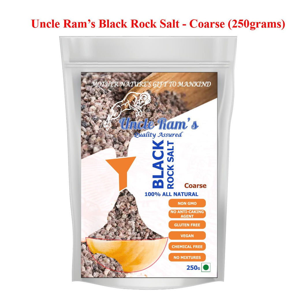 UNCLE RAM'S Black Rock Salt Coarse 250g