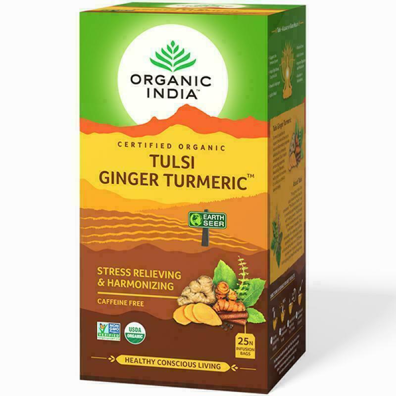 Organic India Tulsi Ginger Turmeric Tea